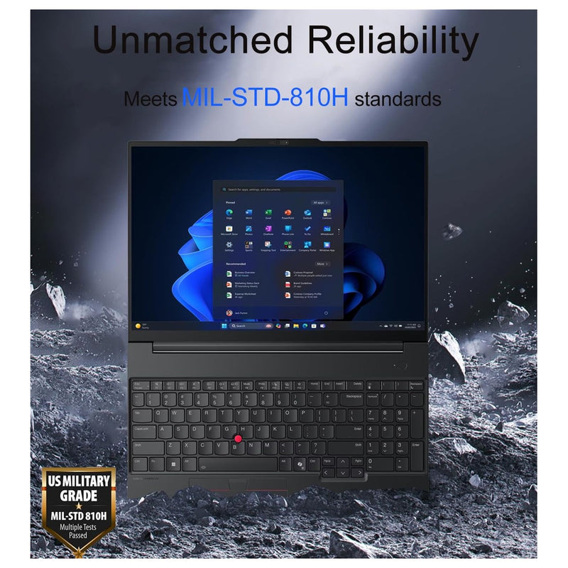 Lenovo Thinkpad 16" Ultraslim Laptop, Intel Core Ultra 7, 16GB RAM, 512GB SSD, Windows 11 Pro, Lector De Huellas, Negro