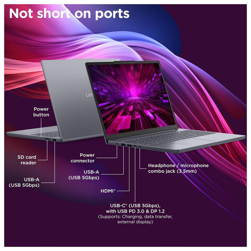 Lenovo Laptop Premium Business 2026 Amd Ryzen 5 7535hs 24gb Ram Ddr5 1tb Pcie Ssd Radeon 660m 15.3 Pulgadas Ips Wifi 6