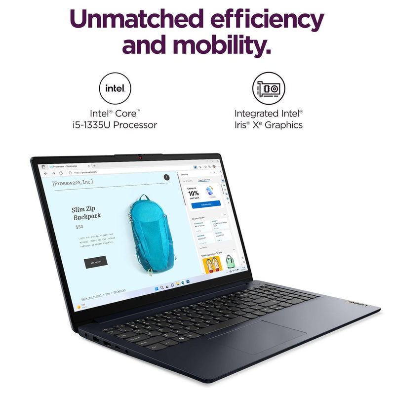 Lenovo IdeaPad Laptop Intel I7 13ª Gen 16GB Ram 512GB SSD WUXGA WiFi 6 Office 365