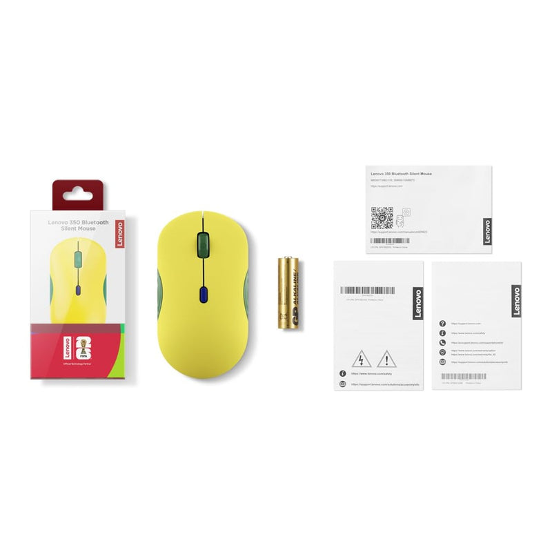 Lenovo Ratón Silencioso Bluetooth 350 - Brazil Flag