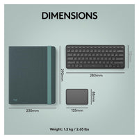 Logitech Casa Kit de Escritorio - Green / Black