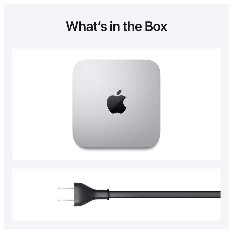 Apple Mac Mini 2020 con Chip M1 de Apple, 8 GB RAM, Almacenamiento SSD 256 GB, plata (renovado)