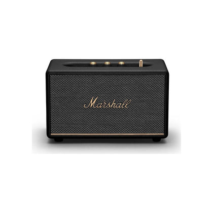 Marshall Acton III - Altavoz Bluetooth para el hogar en color negro, con conectividad Bluetooth 5.2 y un diseño sostenible