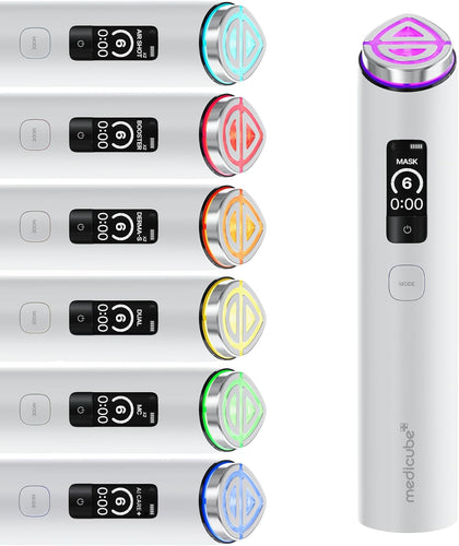 medicube Booster Pro X2 Dispositivo Facial Coreano 7 en 1, EMS, LED, Microcorriente, Lifting Facial, Control por App con IA