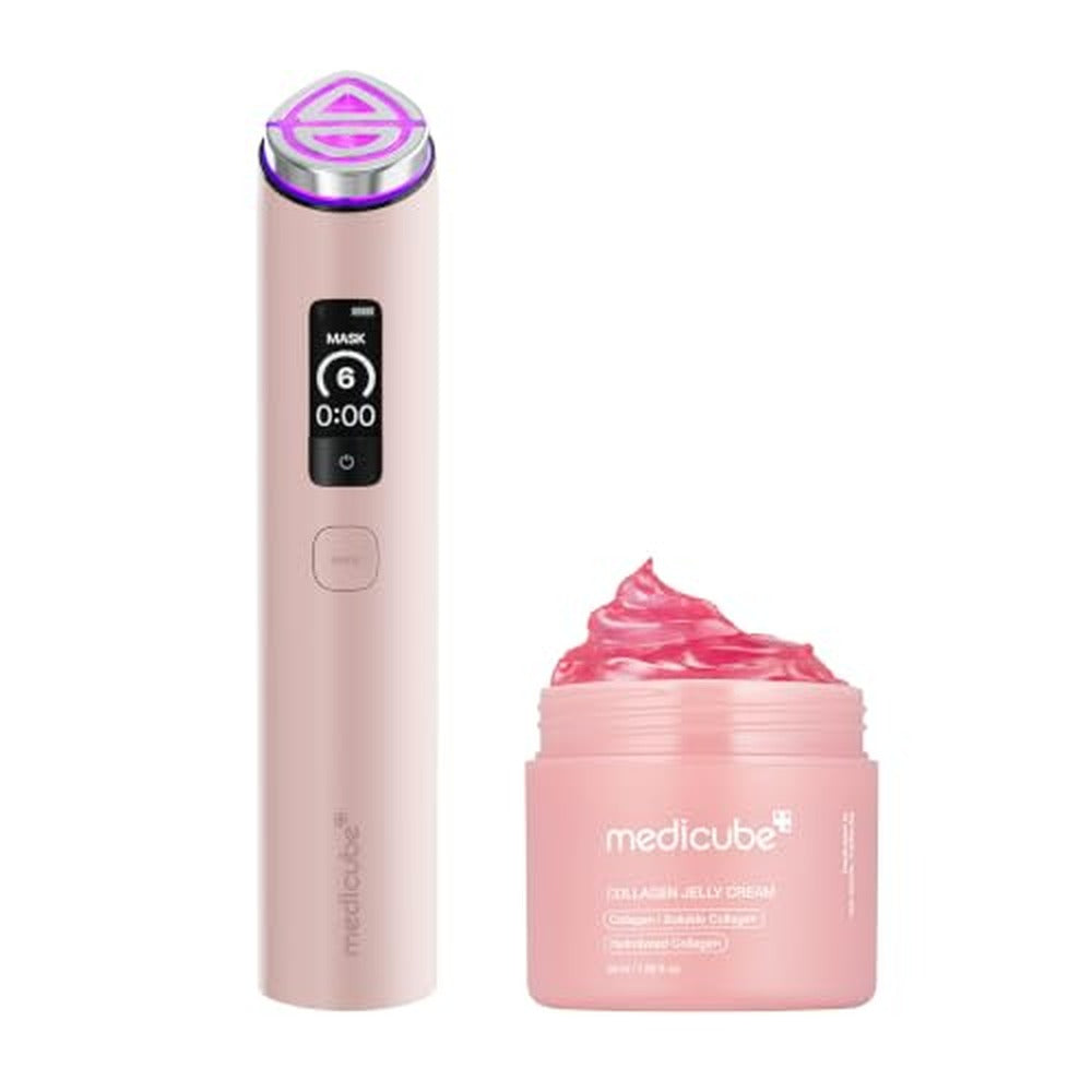 Medicube Firm & Glow Duo - Booster Pro X2 Pink + Collagen Jelly Cream (Set 7 en 1)