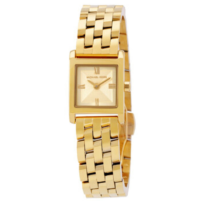 Michael Kors Darrington Quartz Gold Dial Ladies Watch MK4907