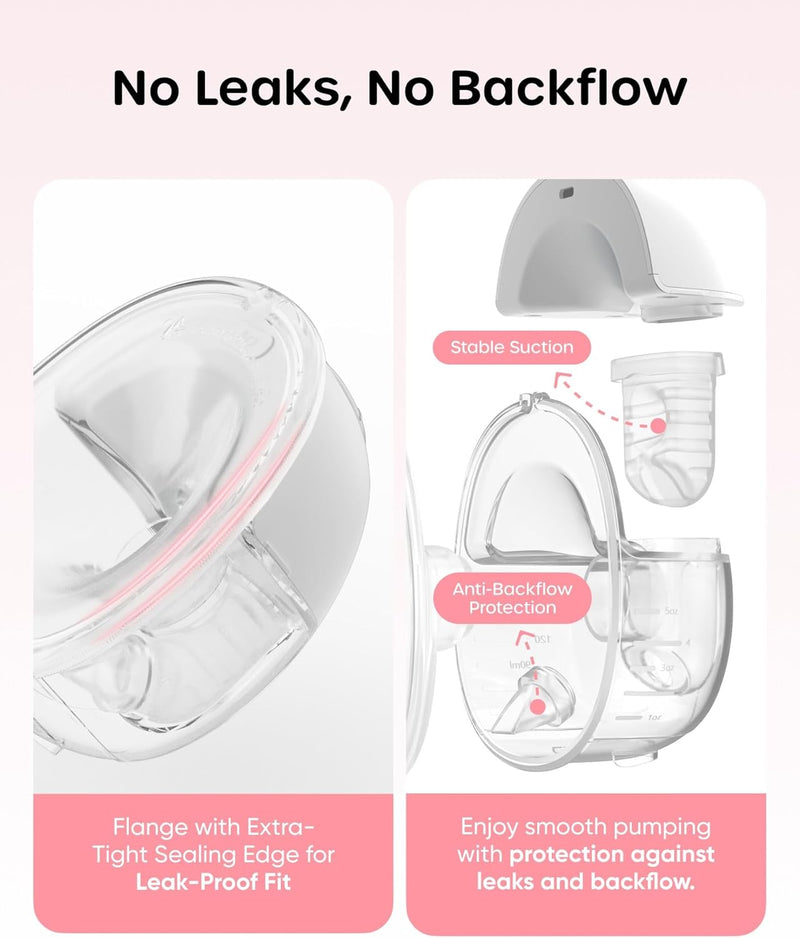 Nuliie S32 Extractor de Leche Portatil Rosa