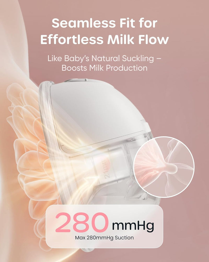 Nuliie S32 Extractor de Leche Portatil Rosa