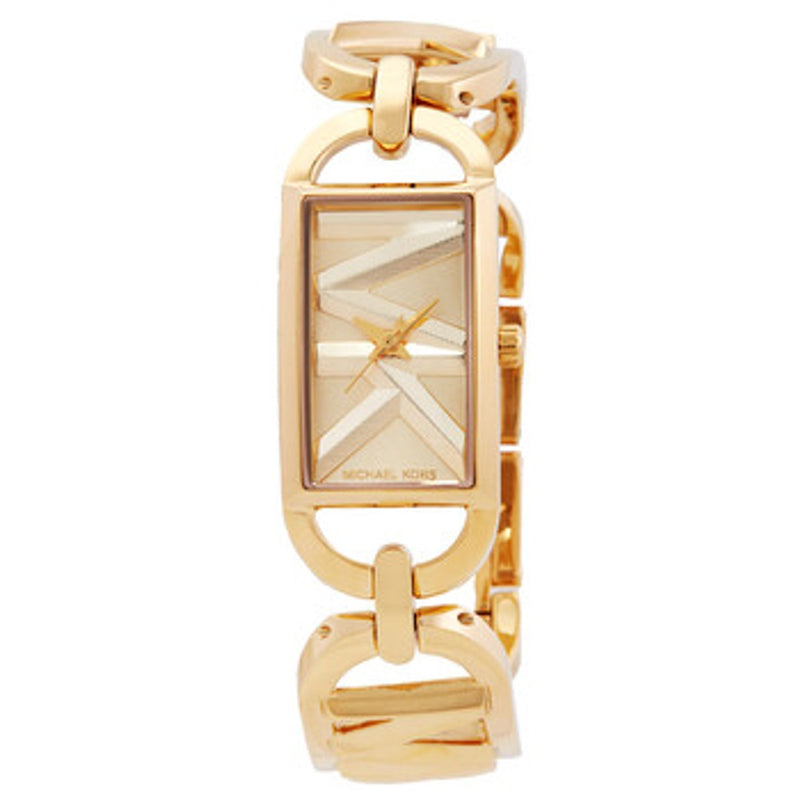 Michael Kors Darrington Quartz Gold Dial Ladies Watch MK4907
