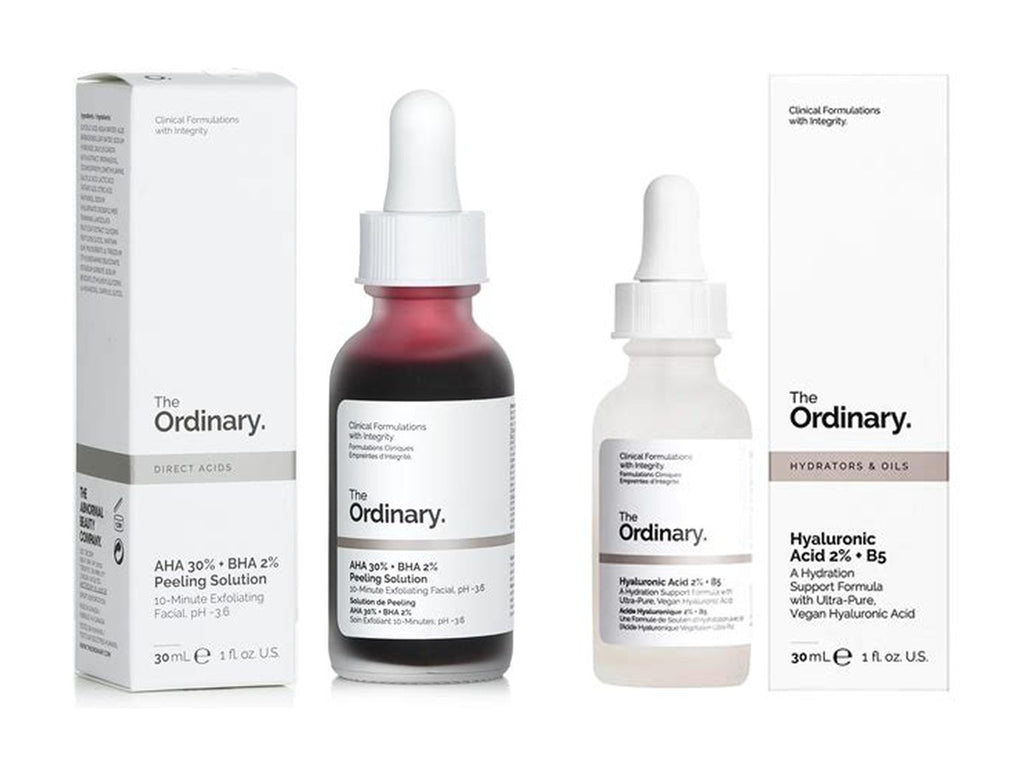 Pack The Ordinary AHA 30% + BHA 2% Peeling Solution + Hyaluronic Acid 2% + B5 - 30 ml