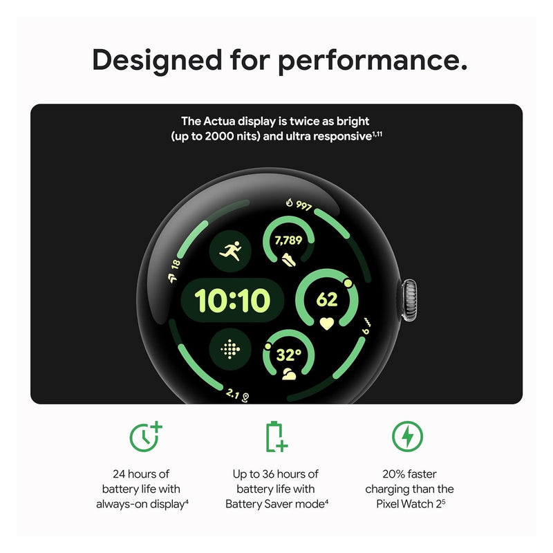 Google Pixel Watch 3 (45mm) - Black