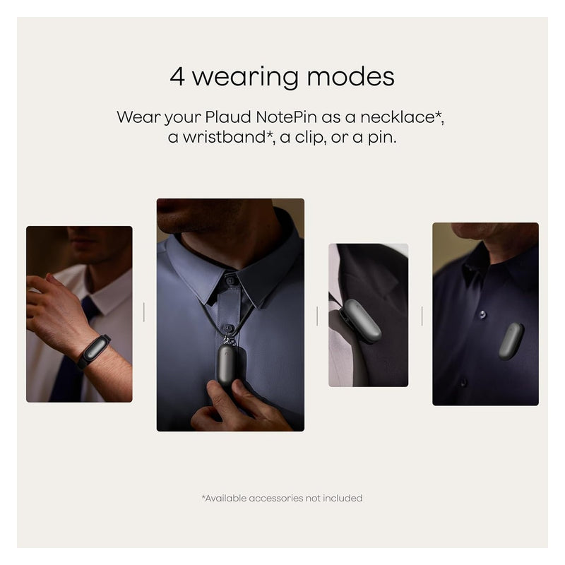 Plaud NotePin Grabadora de Voz IA - Cosmic Gray