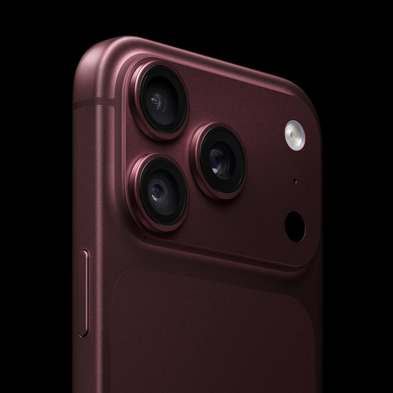 iPhone 18 Pro Borgoña (2026) — detalle del sistema de cámaras