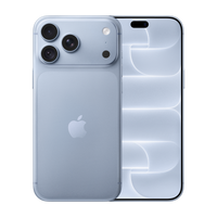 iPhone 18 Pro Max Azul (2026) — vista trasera y frontal