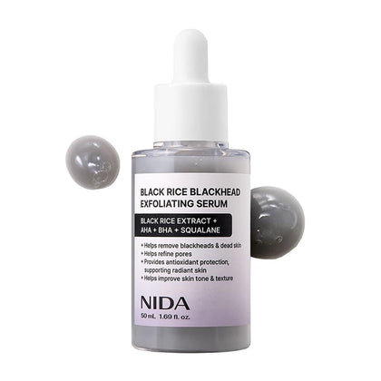 Nida Suero Exfoliante De Arroz Negro 50ml Exfoliante Facial Suave Para Todo Tipo De Piel