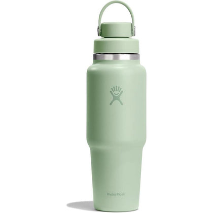 Botella de viaje Hydro Flask con aislamiento al vacío y tapa flexible, capacidad de 946 ml, color verde aloe