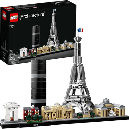 LEGO Architecture París: Juego de Construcción de Exhibición Detallada para Niños y Niñas de 12 Años en Adelante