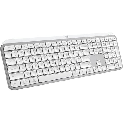 Teclado inalámbrico Logitech MX Keys S con perfil bajo, escritura silenciosa, teclas programables y retroiluminación inteligente