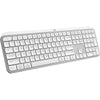 Teclado inalámbrico Logitech MX Keys S con perfil bajo, escritura silenciosa, teclas programables y retroiluminación inteligente