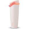 Owala FreeSip Sway Botella de agua de acero inoxidable, color naranja/bronceado con boquilla innovadora y diseño aislado