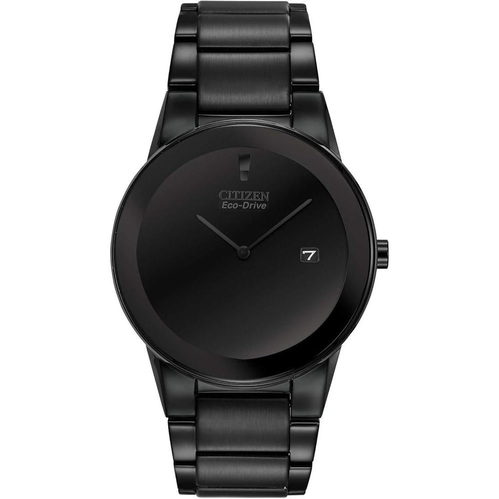 Reloj Citizen Eco-Drive Axiom para hombre en acero inoxidable negro con mecanismo de cuarzo japonés y resistencia al agua