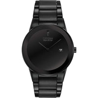 Reloj Citizen Eco-Drive Axiom para hombre en acero inoxidable negro con mecanismo de cuarzo japonés y resistencia al agua