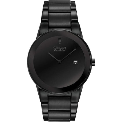 Reloj Citizen Eco-Drive Axiom para hombre en acero inoxidable negro con mecanismo de cuarzo japonés y resistencia al agua