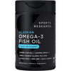 Omega-3 Aceite de Pescado Suplemento Triple Fuerza de Pollock de Alaska Libre de GMO y Soja 90 Cápsulas