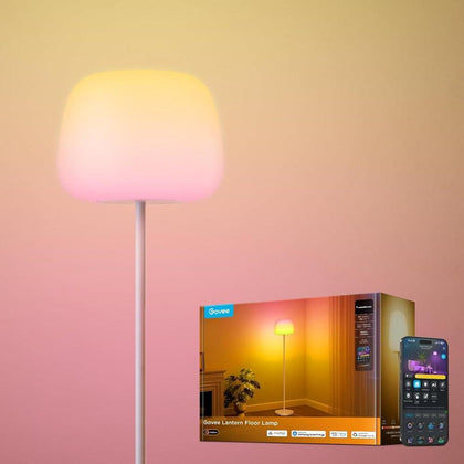 Lámpara de Pie Govee Lantern con Iluminación RGBIC, Compatible con Matter, Modos de Escena, Sincronización Musical