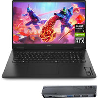 Hp Omen Ryzen 9 5060 Laptop Para Juegos Fhd Ips 144hz Amd Ryzen 9 Rtx 5060 16gb Ram Ssd 1tb Retroiluminado Kb Thunderobot 7 En 1 Usb-C Hub