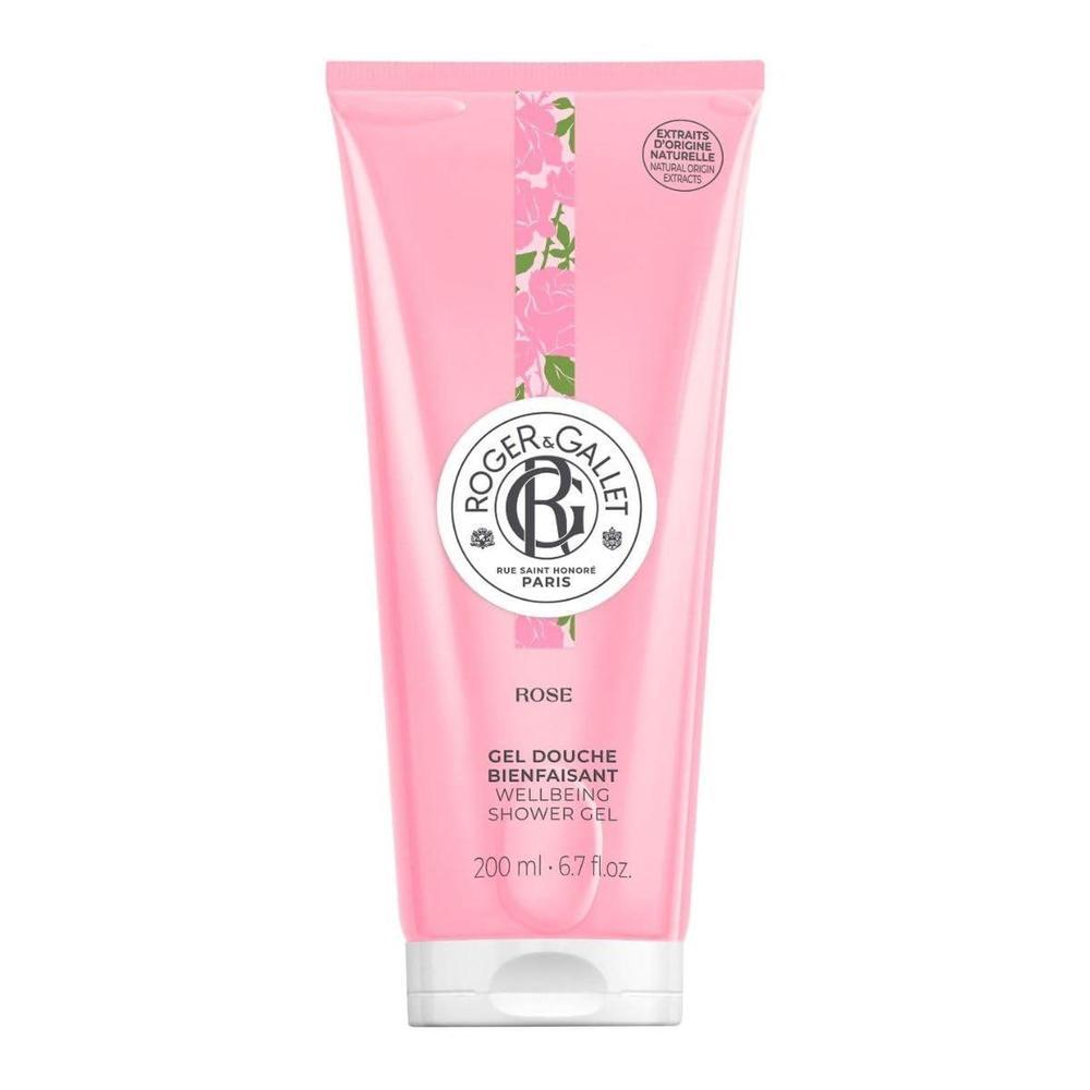 Gel de ducha hidratante Roger & Gallet con aloe vera y aroma de rosa, para piel sensible, sin sulfatos