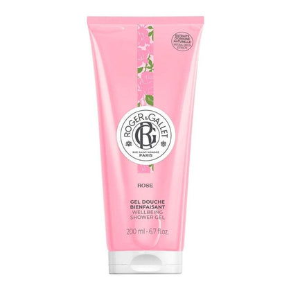 Gel de ducha hidratante Roger & Gallet con aloe vera y aroma de rosa, para piel sensible, sin sulfatos
