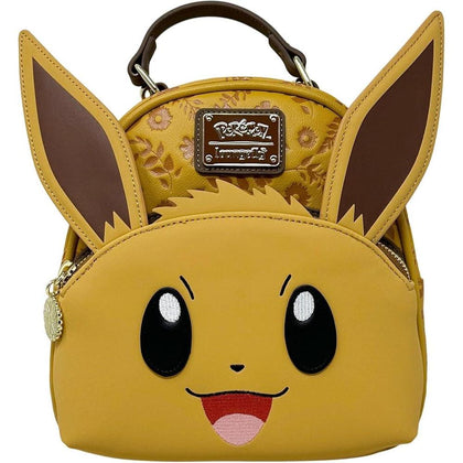 Loungefly Pokemon Eevee Cosplay - Bolso convertible de doble correa para mujer en color marrón