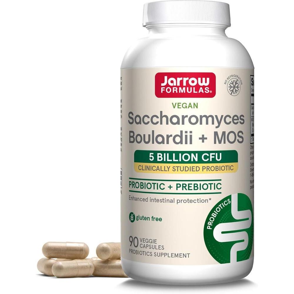 Suplemento de Saccharomyces Boulardii + MOS, probióticos para la salud digestiva y tracto intestinal, 90 cápsulas