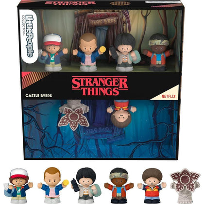 Juego de figuras Little People Collector Stranger Things con 6 personajes de la serie, edición especial para coleccionistas