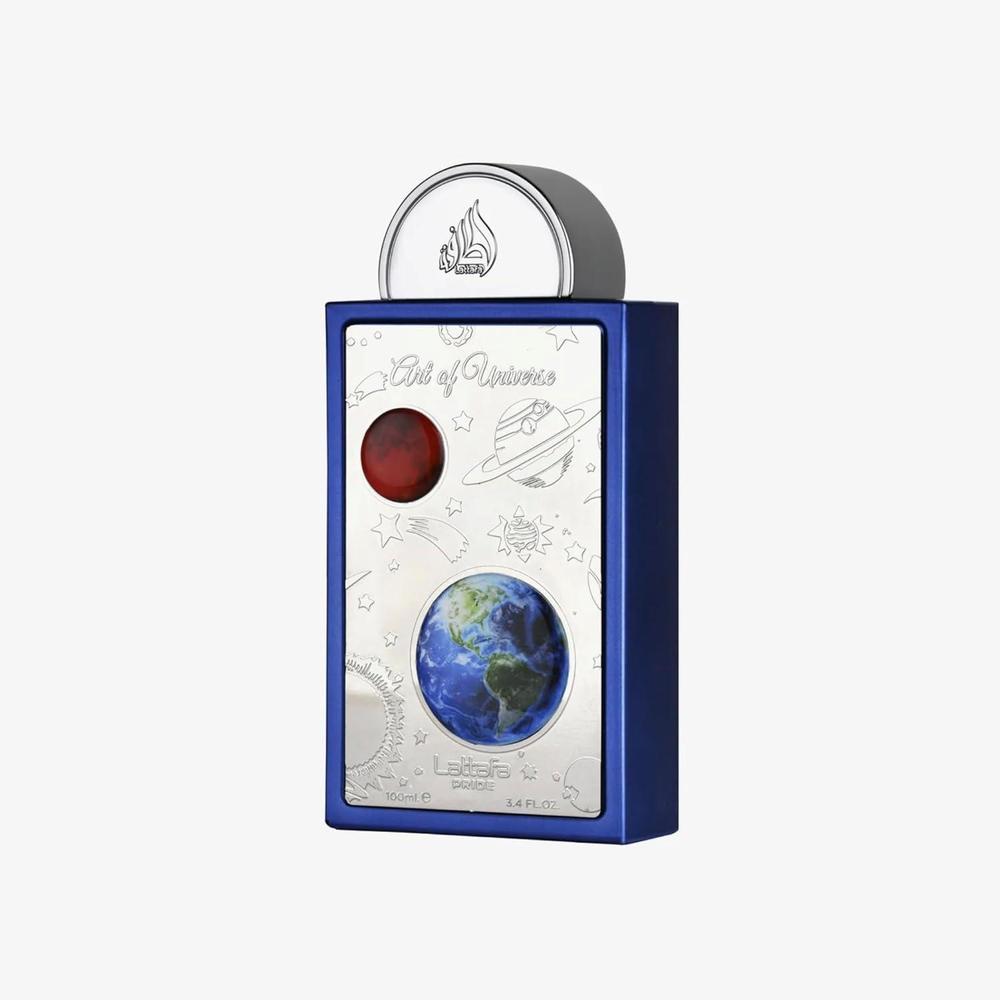Lattafa Pride Art of Universe Eau de Parfum Spray unisex con fragancia cítrica de larga duración