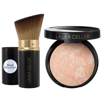 Balance and Brighten Base en Polvo Compacta Correctora de Color + Brocha Kabuki