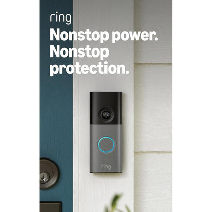 Videotimbre Ring con Retinal 2K, zoom mejorado, audio bidireccional, compatible Alexa y Chime para alertas en tiempo real