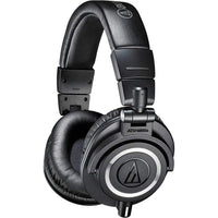 Audio-Technica ATH-M50X - Auriculares de monitor de estudio negro, grado profesional, criticamente aclamados.