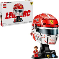 LEGO Scuderia Ferrari Charles Leclerc Casco - Juego de construcción para adolescentes y fanáticos de la F1