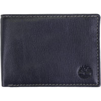 Timberland Cartera RFID de cuero genuino para hombre con soporte de identificación extraíble y ranuras para tarjetas
