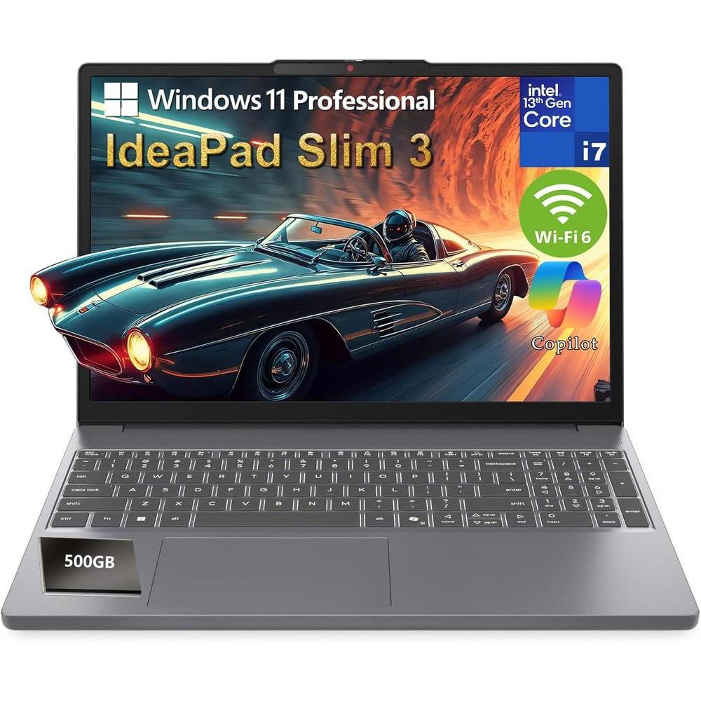 Lenovo IdeaPad Laptop Intel I7 13ª Gen 16GB Ram 512GB SSD WUXGA WiFi 6 Office 365