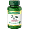 Nature's Bounty Zinc 50 mg, apoyo inmunológico y antioxidante, salud de la piel con 250 cápsulas