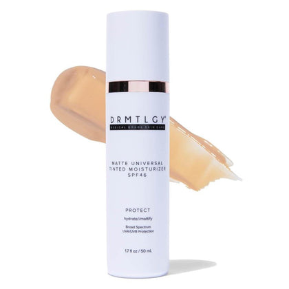 Hidratante Matificante con Color SPF 46 antienvejecimiento y protección UV, mejorando la hidratación y textura de la piel
