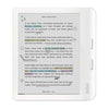 Kobo Libra Colour eReader con pantalla Kaleido 3 de tinta E, modo oscuro, audiolibros, impermeable, blanco