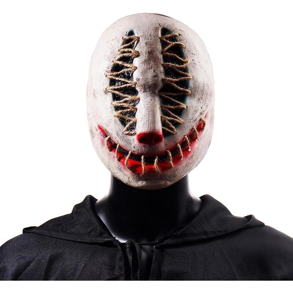 Máscara de terror para Halloween, zombi con rostro aterrador, diseño realista, látex ecológico y ajuste cómodo para adultos