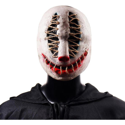 Máscara de terror para Halloween, zombi con rostro aterrador, diseño realista, látex ecológico y ajuste cómodo para adultos