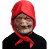 Máscaras faciales realistas de ancianos para disfraces, bromas y fiestas, con bufanda de tela incluida