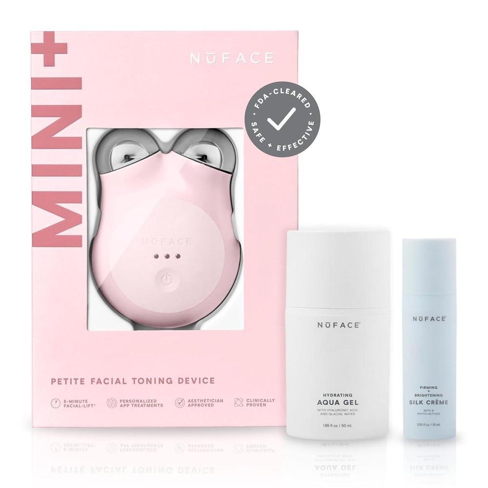 NuFACE MINI+ Kit De Dispositivo Facial De Microcorriente Para Esculpir, Levantar Y Tonificar La Piel, Aprobado Por La FDA