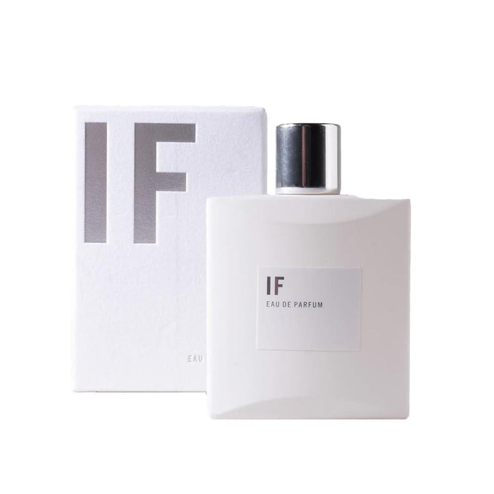 Eau de Parfum IF, perfume floral blanco moderno y cítrico con ingredientes premium y aroma duradero, calidad de lujo